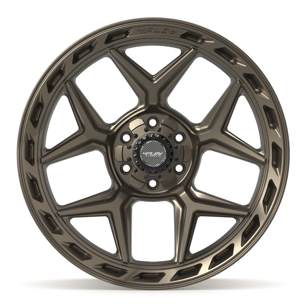 4PLAY 4P55 22x10 6x135 + 6x139.7 -18et Satin Bronze Wheel