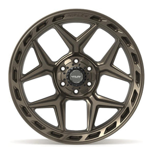 4PLAY 4P55 22x10 6x135 + 6x139.7 -18et Satin Bronze Wheel