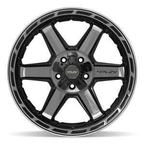 4PLAY 4P63 20x10 5x127 + 5x139.7 -18et Gloss Black Brushed with Tinted Clear Wheel