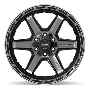 4PLAY 4P63 20x10 6x135 + 6x139.7 -18et Gloss Black Brushed with Tinted Clear Wheel