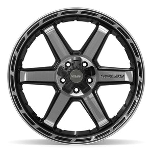 4PLAY 4P63 22x10 5x127 + 5x139.7 -18et Gloss Black Brushed with Tinted Clear Wheel
