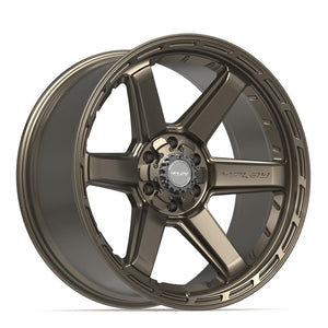 4PLAY 4P63 22x10 6x135 + 6x139.7 -18et Satin Bronze Wheel