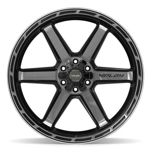 4PLAY 4P63 24x12 6x135 + 6x139.7 -44et Gloss Black Brushed with Tinted Clear Wheel
