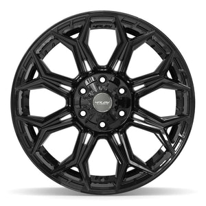 4PLAY 4P83 20x10 6x135 + 6x139.7 -18et Gloss Black Wheel