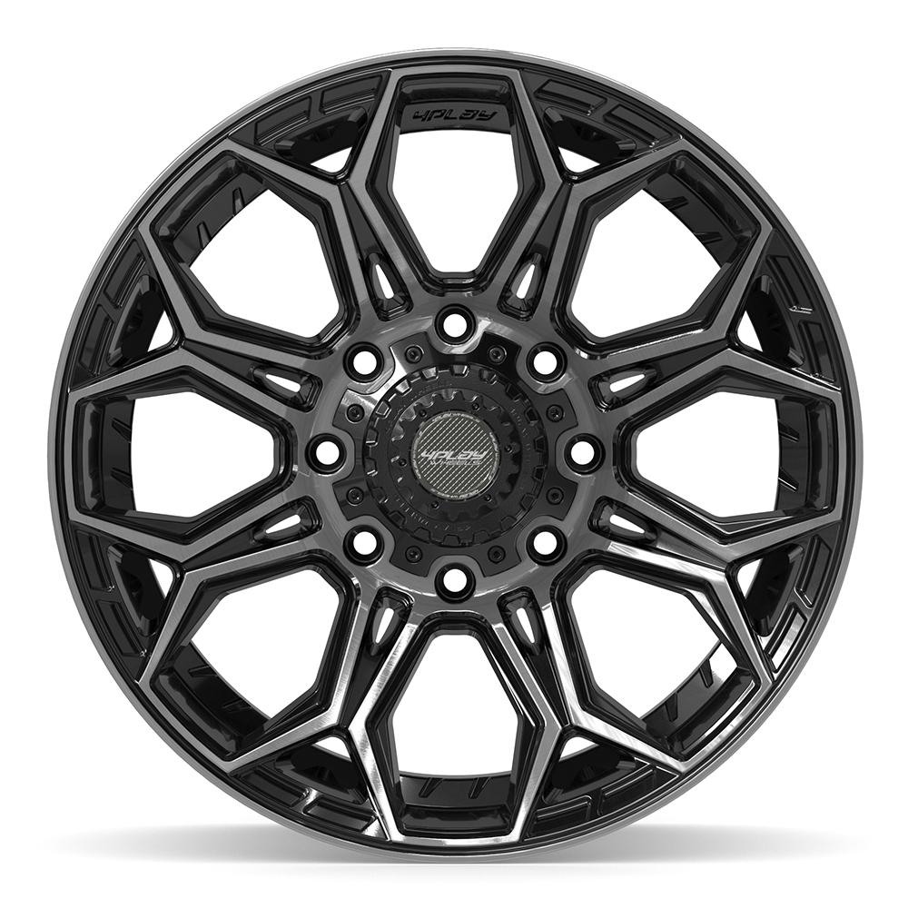 4PLAY 4P83 20x10 8x170 -18et Gloss Black Brushed with Tinted Clear Wheel