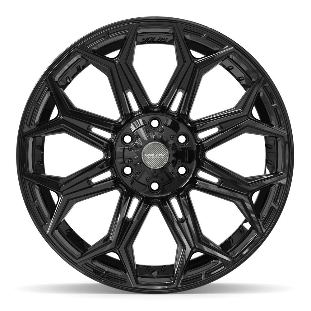 4PLAY 4P83 22x9 6x135 + 6x139.7 12et Gloss Black Wheel