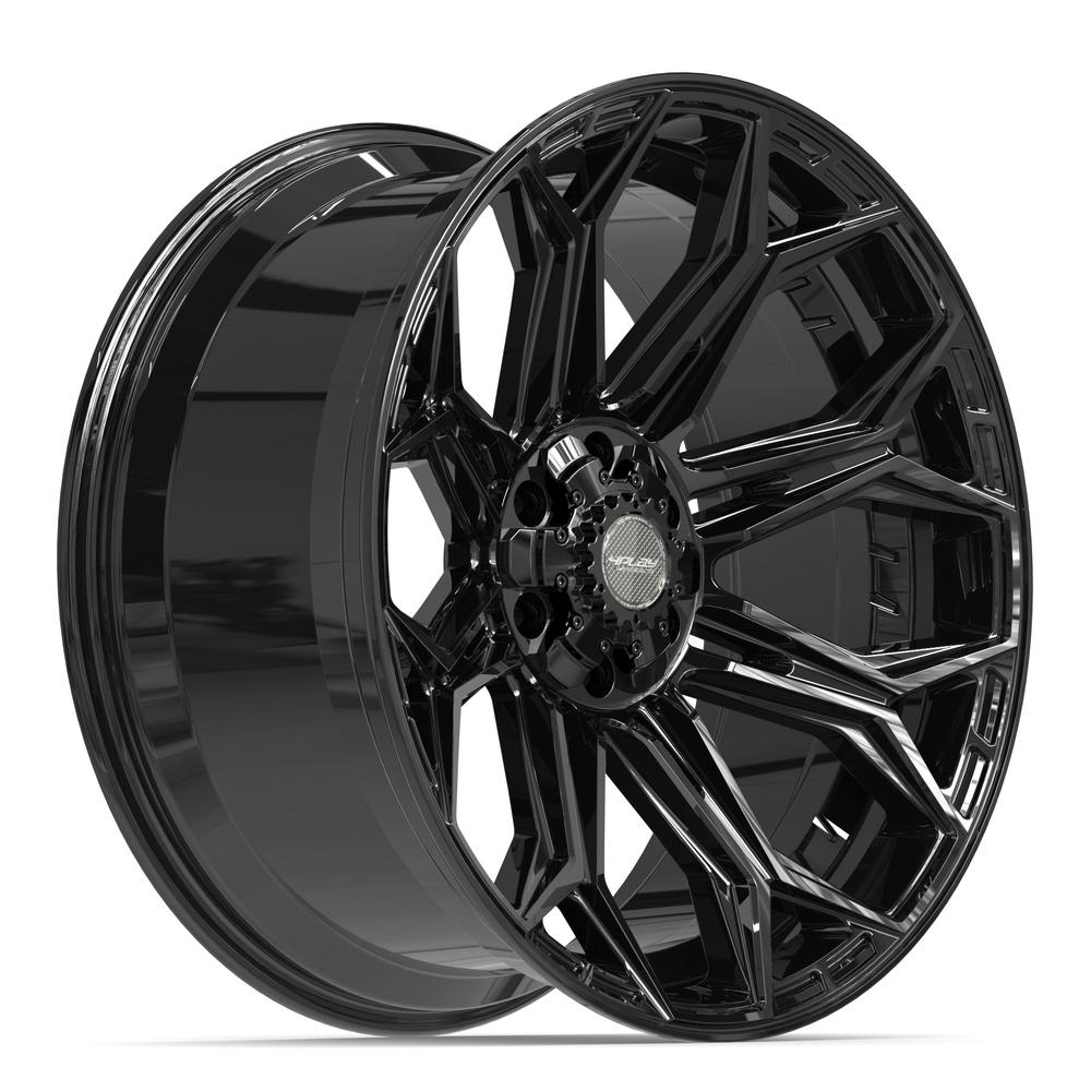 4PLAY 4P83 22x10 6x135 + 6x139.7 -18et Gloss Black Wheel