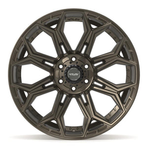 4PLAY 4P83 22x10 6x135 + 6x139.7 -18et Satin Bronze Wheel