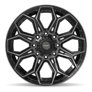 4PLAY 4P83 22x10 8x170 -18et Gloss Black Brushed with Tinted Clear Wheel