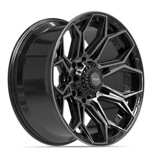4PLAY 4P83 22x10 8x170 -18et Gloss Black Brushed with Tinted Clear Wheel