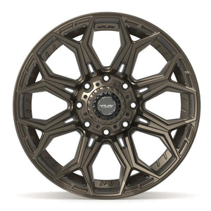 4PLAY 4P83 22x10 8x180 -18et Satin Bronze Wheel