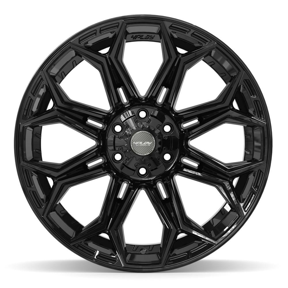 4PLAY 4P83 22x12 6x135 + 6x139.7 -44et Gloss Black Wheel