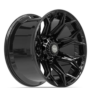 4PLAY 4P83 22x12 8x170 -44et Gloss Black Wheel