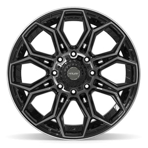 4PLAY 4P83 22x12 8x170 -44et Gloss Black Brushed with Tinted Clear Wheel