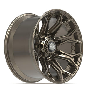 4PLAY 4P83 22x12 8x180 -44et Satin Bronze Wheel