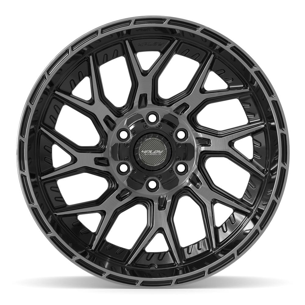 4PLAY 4PL28 20x10 6x135 + 6x139.7 -18et Gloss Black Brushed with Tinted Clear Wheel