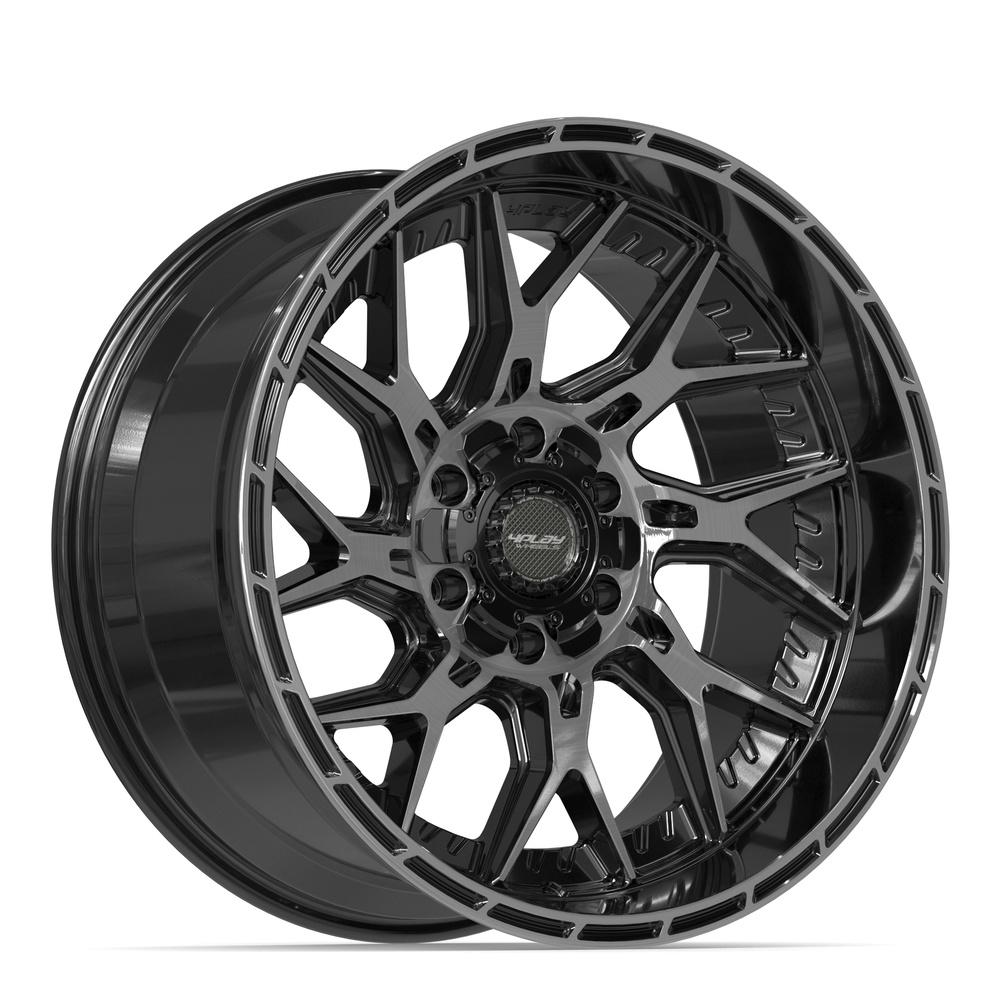 4PLAY 4PL28 20x10 6x135 + 6x139.7 -18et Gloss Black Brushed with Tinted Clear Wheel