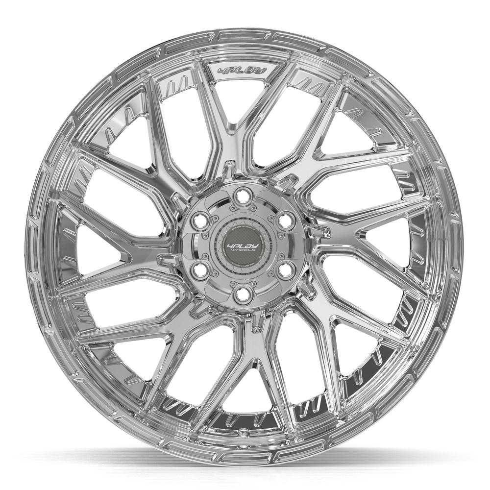 4PLAY 4PL28 22x10 6x135 + 6x139.7 -18et Chrome Wheel