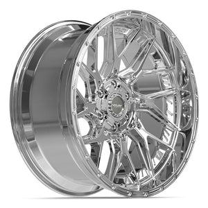 4PLAY 4PL28 22x10 6x135 + 6x139.7 -18et Chrome Wheel