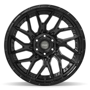 4PLAY 4PL28 22x12 6x135 + 6x139.7 -44et Gloss Black Wheel