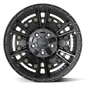 4PLAY 4PS01 17x9 5x127 + 5x139.7 -6et Satin Black Wheel