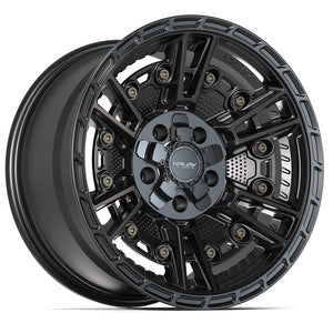 4PLAY 4PS01 17x9 5x127 + 5x139.7 -6et Satin Black Wheel