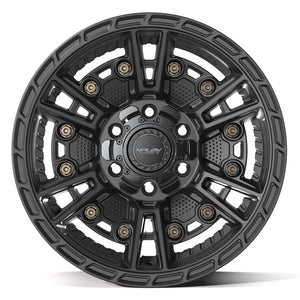 4PLAY 4PS01 17x9 6x135 + 6x139.7 -6et Satin Black Wheel