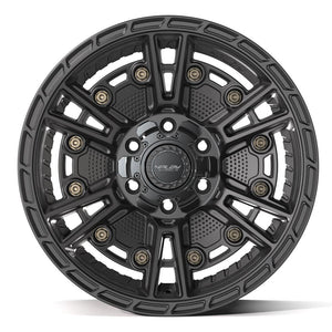 4PLAY 4PS01 18x9 6x135 + 6x139.7 -6et Satin Black Wheel