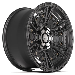 4PLAY 4PS01 18x9 6x135 + 6x139.7 -6et Satin Black Wheel
