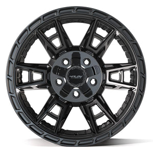 4PLAY 4PS20 17x9 5x127 + 5x139.7 -6et Satin Black Wheel