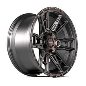 4PLAY 4PS20 18x8 5x108 + 5x110 38et Satin Black Wheel