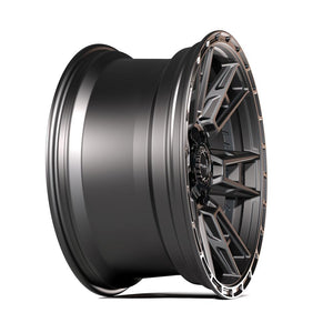 4PLAY 4PS20 18x8 5x108 + 5x110 38et Satin Black Wheel