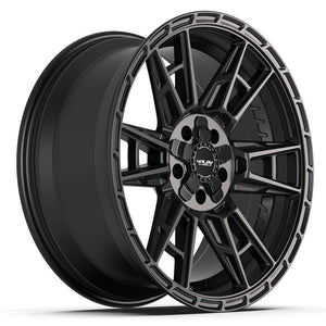 4PLAY 4PS20 20x9 5x127 + 5x139.7 18et Satin Black Wheel