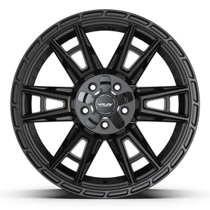 4PLAY 4PS20 20x9 5x127 + 5x139.7 -6et Satin Black Wheel