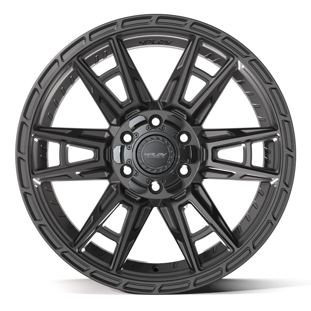 4PLAY 4PS20 20x9 6x135 + 6x139.7 18et Satin Black Wheel