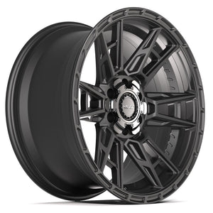 4PLAY 4PS20 20x9 6x135 + 6x139.7 18et Satin Black Wheel