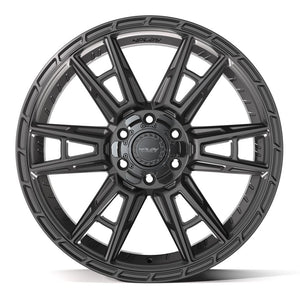 4PLAY 4PS20 22x10 6x135 + 6x139.7 24et Satin Black Wheel