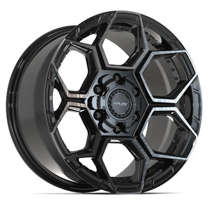 4PLAY 4PS26 18x9 6x135 + 6x139.7 18et Gloss Black Brushed with Tinted Clear Wheel