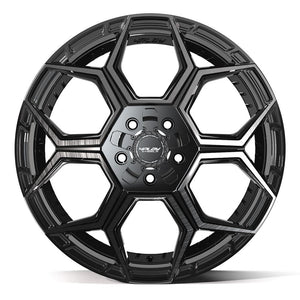 4PLAY 4PS26 20x9 5x127 + 5x139.7 -6et Gloss Black Brushed with Tinted Clear Wheel