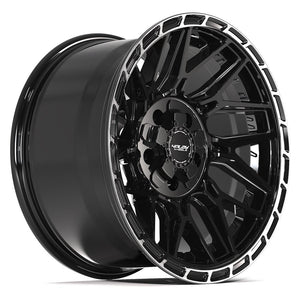 4PLAY 4PS28 17x9 5x127 + 5x139.7 -6et Gloss Black Brushed with Tinted Clear Wheel