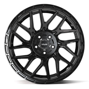 4PLAY 4PS28 20x9 5x127 + 5x139.7 -6et Gloss Black Brushed with Tinted Clear Wheel