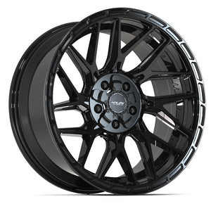 4PLAY 4PS28 20x9 5x127 + 5x139.7 -6et Gloss Black Brushed with Tinted Clear Wheel