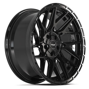 4PLAY 4PS28 20x9 5x127 + 5x139.7 -6et Gloss Black Brushed with Tinted Clear Wheel