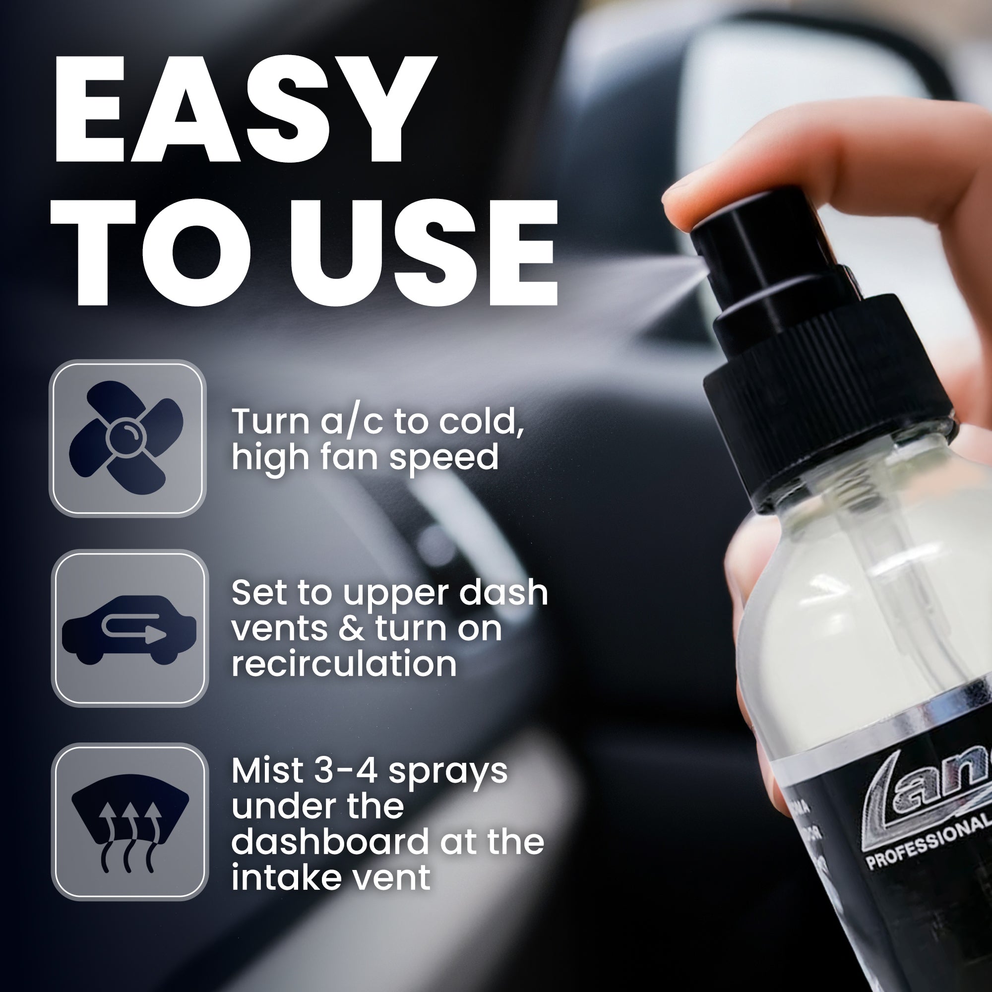 Black Love Car Air Freshener - Oil Base