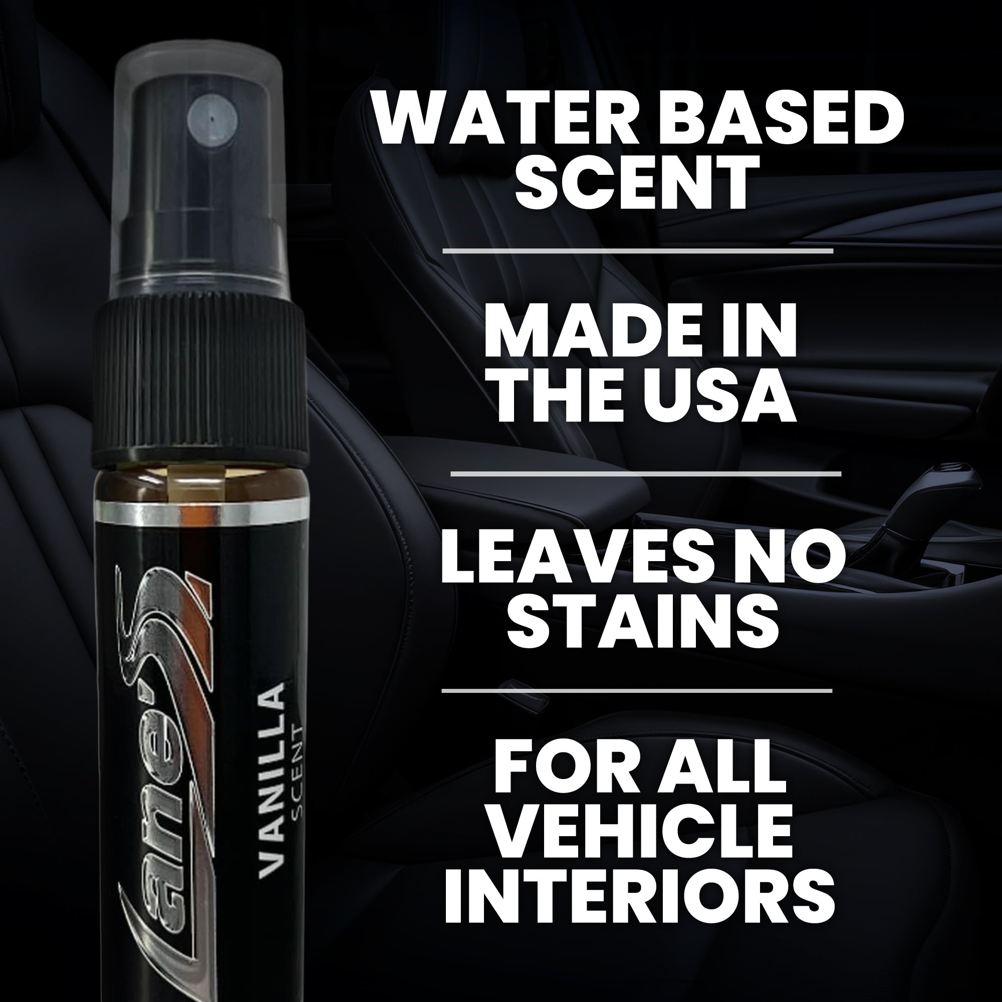 Vanilla Smell Car Air Freshener Spray – Odor Eliminator for Autos