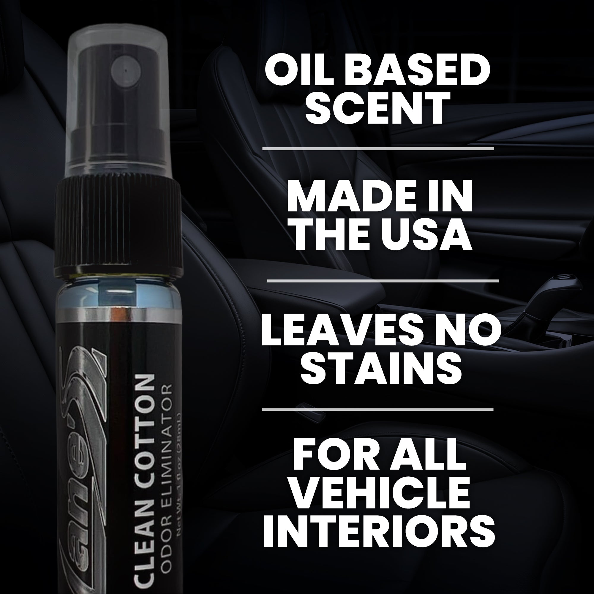 Clean Cotton Car Air Freshener - Oil Base