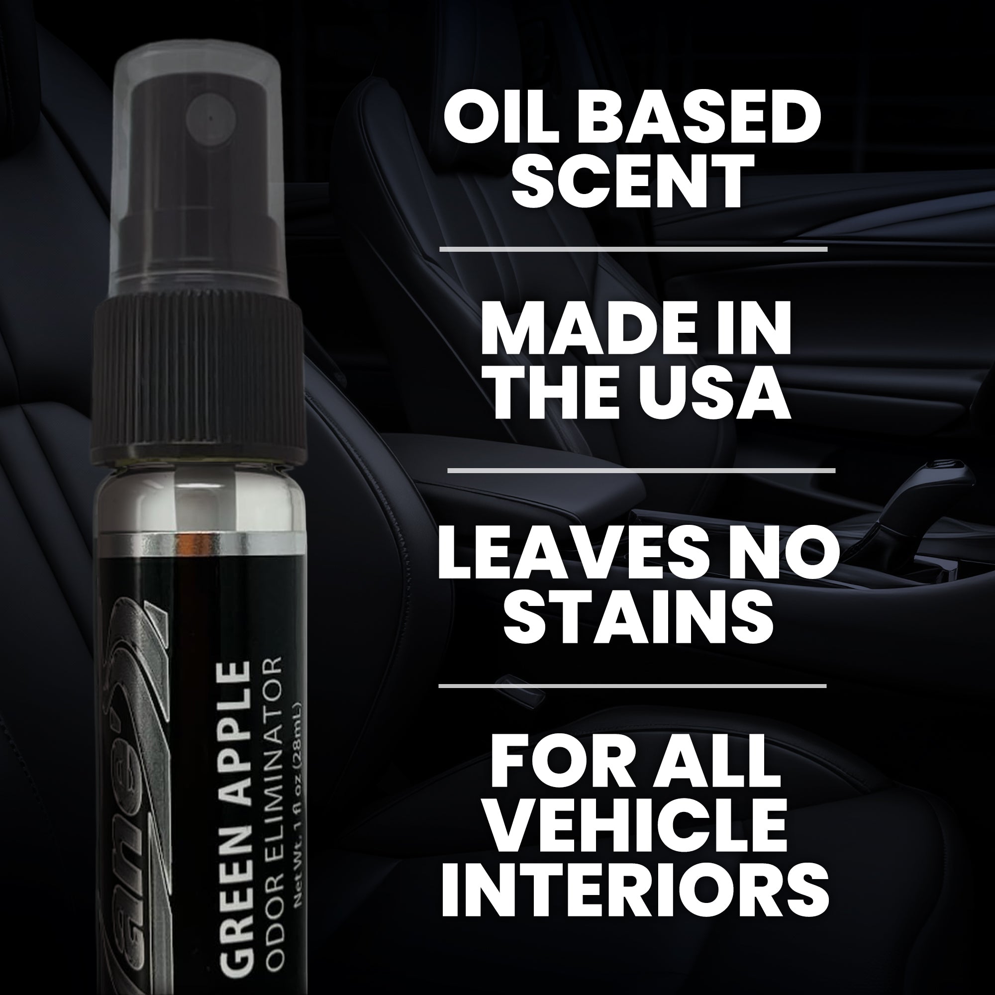 Green Apple Car Air Freshener - Oil Base