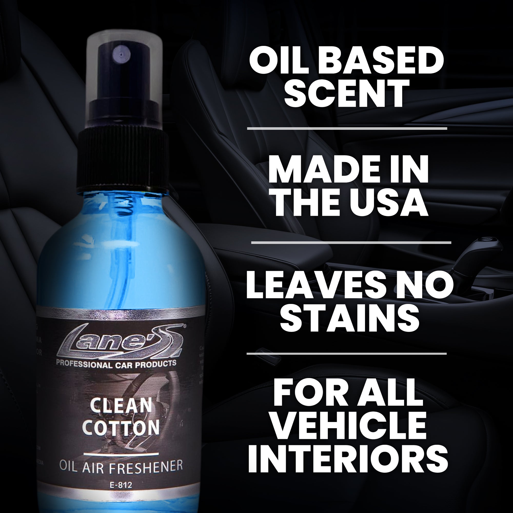 Clean Cotton Car Air Freshener - Oil Base