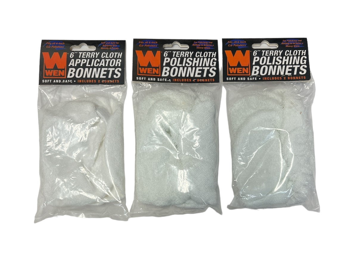 6 Inch Terrycloth Bonnet Value Pack 6010A40