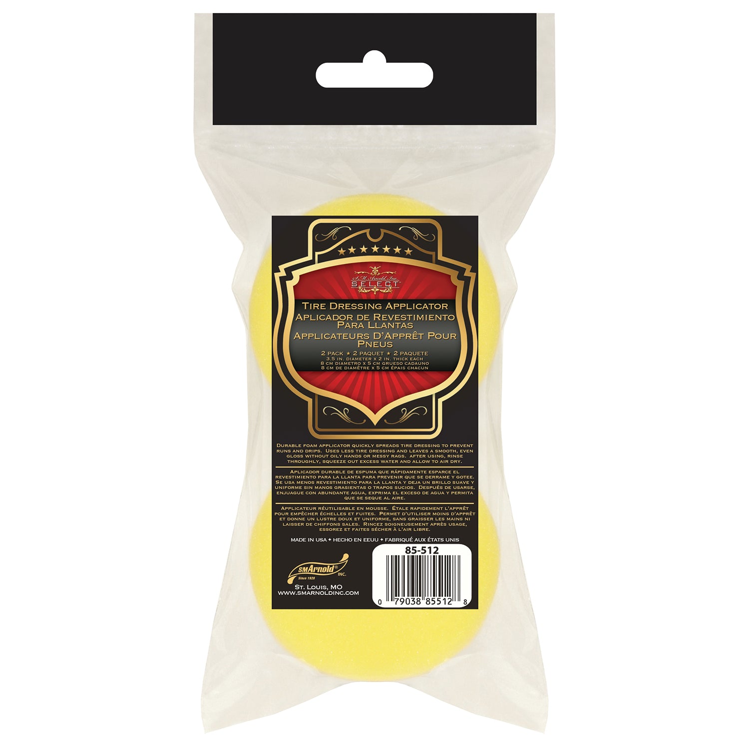 Foam Tire Dressing Applicators, 2-Pack
